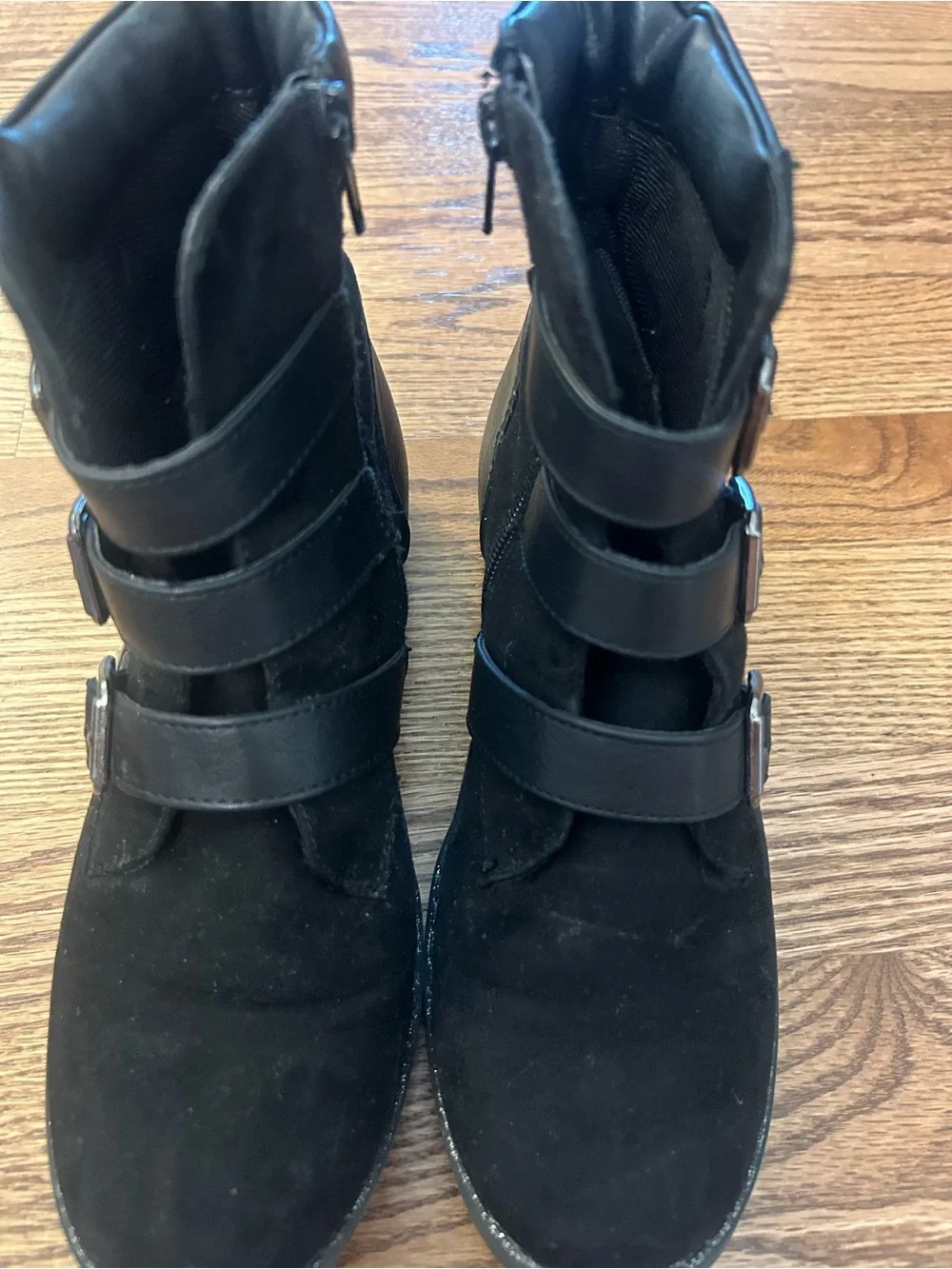 Justice black ankle